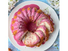 松軟香甜的改良版櫻花磅蛋糕！