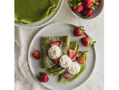 只需平底鍋就能制作的美味抹茶可麗餅