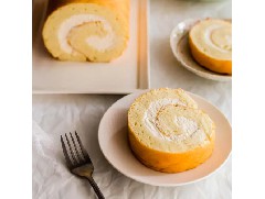 松軟可口的奶油香草蛋糕卷！