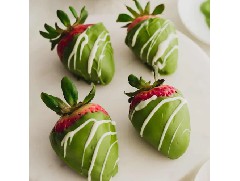 脆皮抹茶巧克力草莓，好看又好吃！